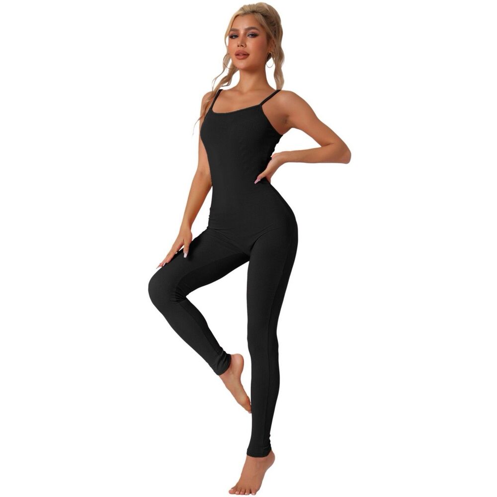 SO Goods For Life Bodysuit Size XL Black One Piece Activewear Retail $34.99 New